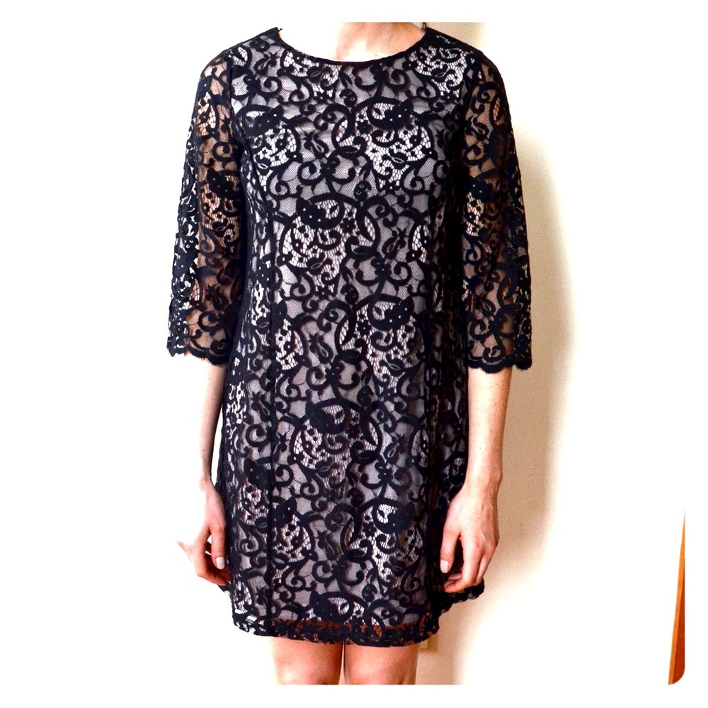 H&M Lace Overlay Dress